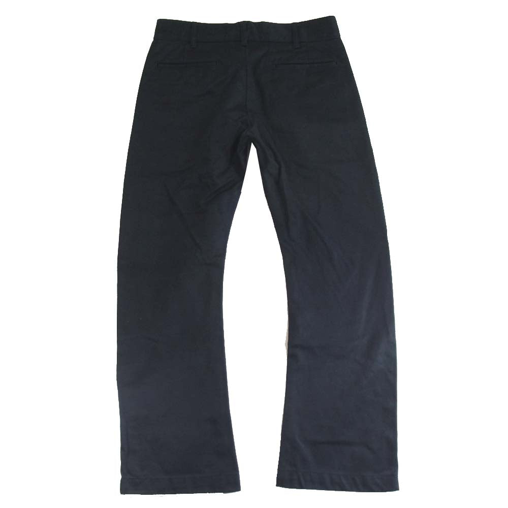 junhashimoto ジュンハシモト バナナ シルエット チノ パンツ ブラック ネイビー系 3【中古】