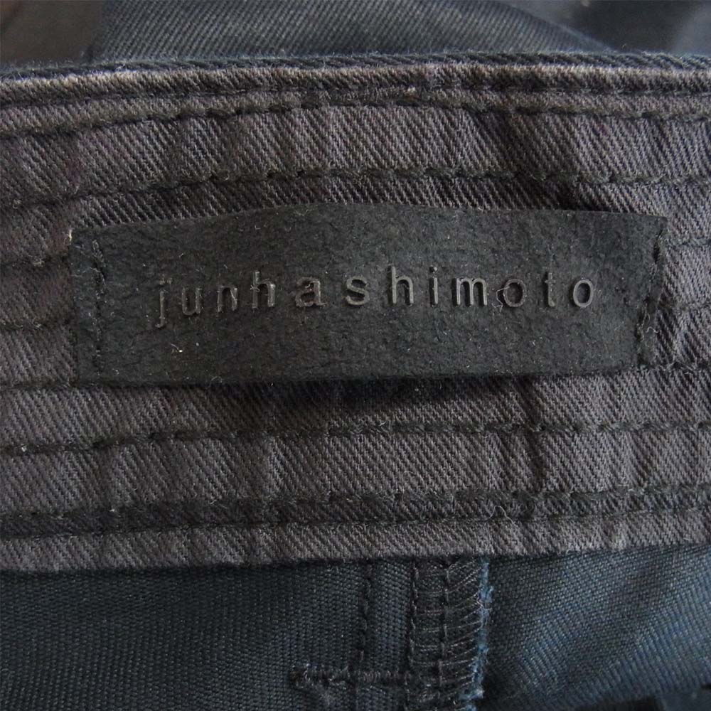 junhashimoto ジュンハシモト バナナ シルエット チノ パンツ ブラック ネイビー系 3【中古】