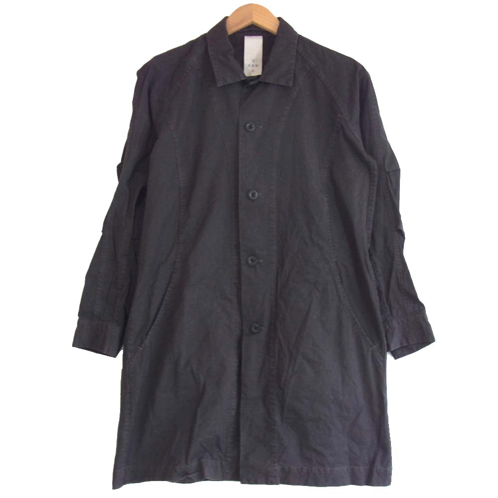 THE VIRIDI-ANNE ザ ヴィリジアン VI-CL-076-06 PIECE-DYED LONG COAT ロング シャツ コート ダークグレー系【中古】
