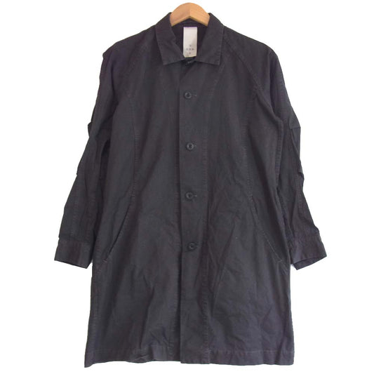 THE VIRIDI-ANNE ザ ヴィリジアン VI-CL-076-06 PIECE-DYED LONG COAT ロング シャツ コート ダークグレー系【中古】