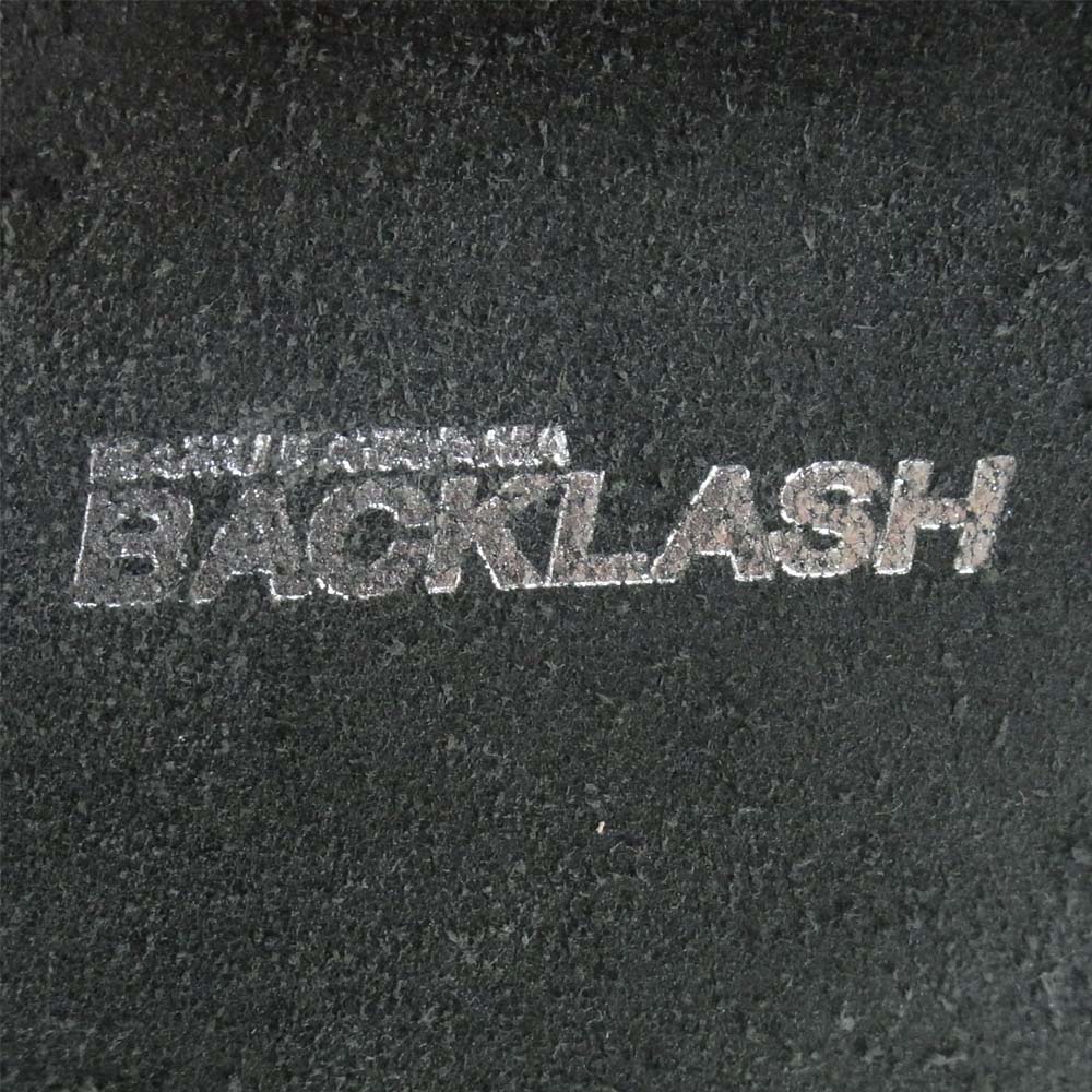 バックラッシュ ISAMU KATAYAMA オイルド クロコ レザー ハンド フック ヒップ バッグ ブラック系【中古】