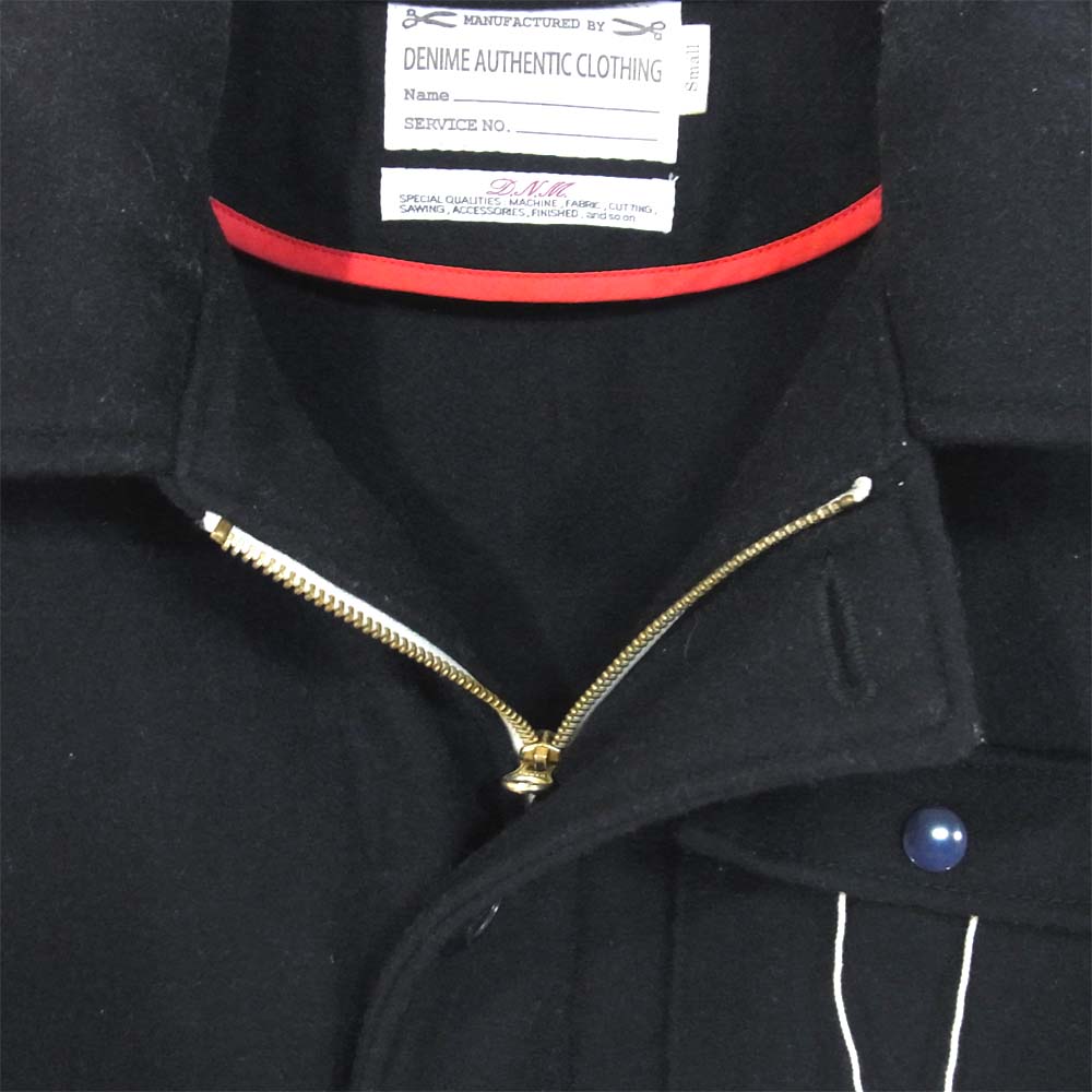 Denime ドゥニーム MELTON DECK JKT type A-2 メルトン ミリタリー ジャケット ネイビー系 S【中古】