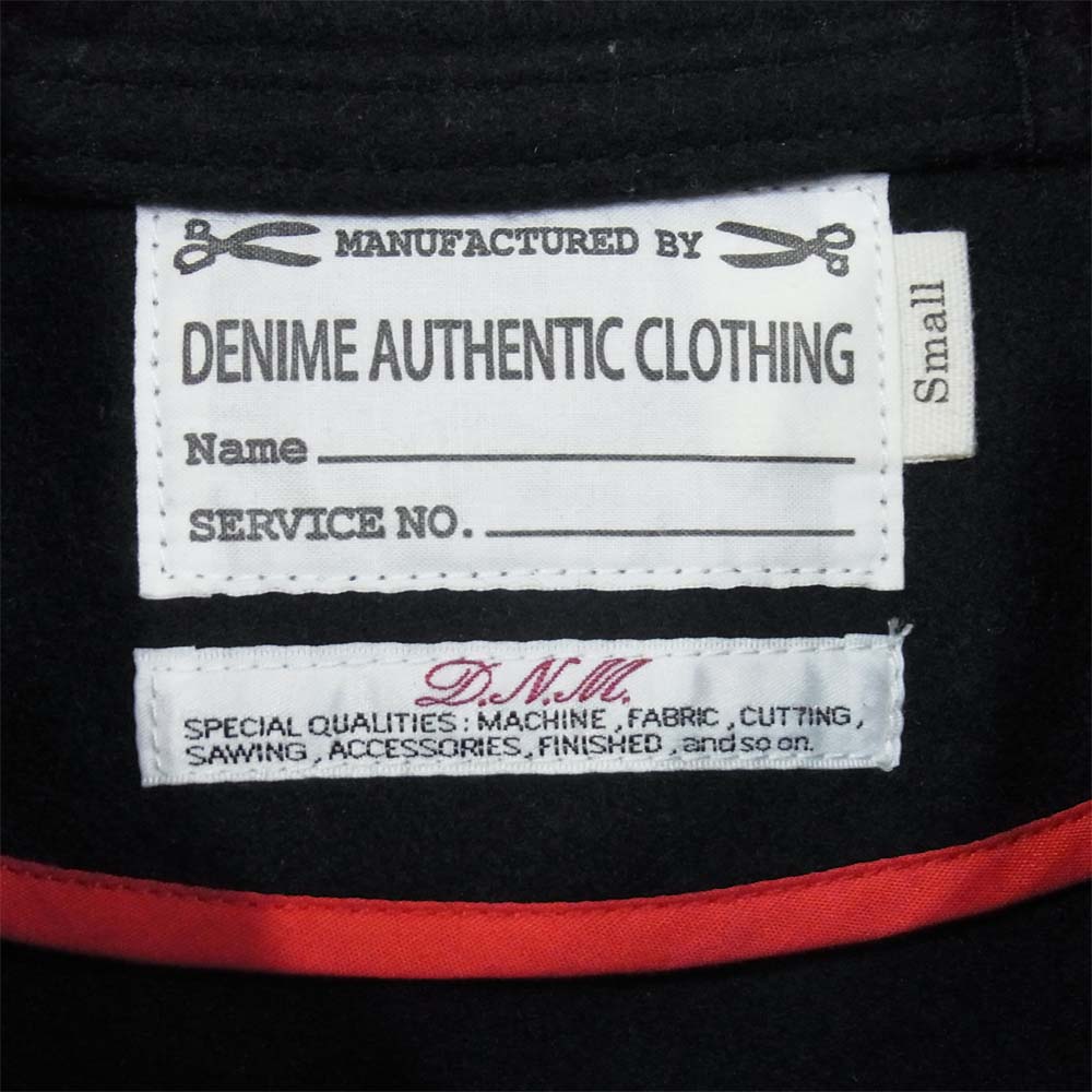 Denime ドゥニーム MELTON DECK JKT type A-2 メルトン ミリタリー ジャケット ネイビー系 S【中古】