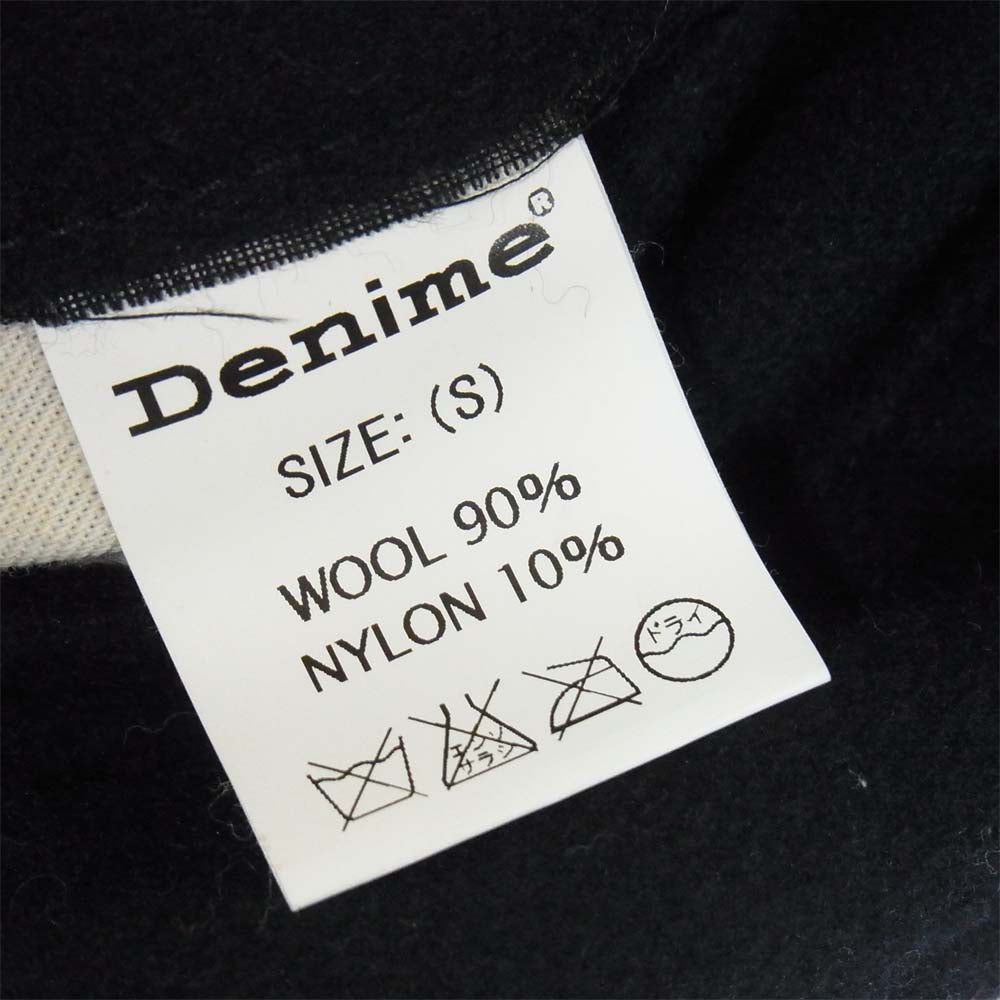 Denime ドゥニーム MELTON DECK JKT type A-2 メルトン ミリタリー ジャケット ネイビー系 S【中古】