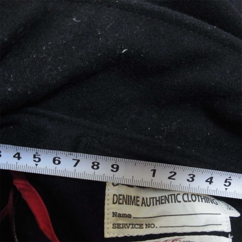 Denime ドゥニーム MELTON DECK JKT type A-2 メルトン ミリタリー ジャケット ネイビー系 S【中古】