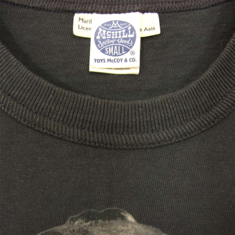 TOY'S McCOY トイズマッコイ McHILL マッヒル マリリン モンロー プリント Tシャツ グレー系 S【中古】