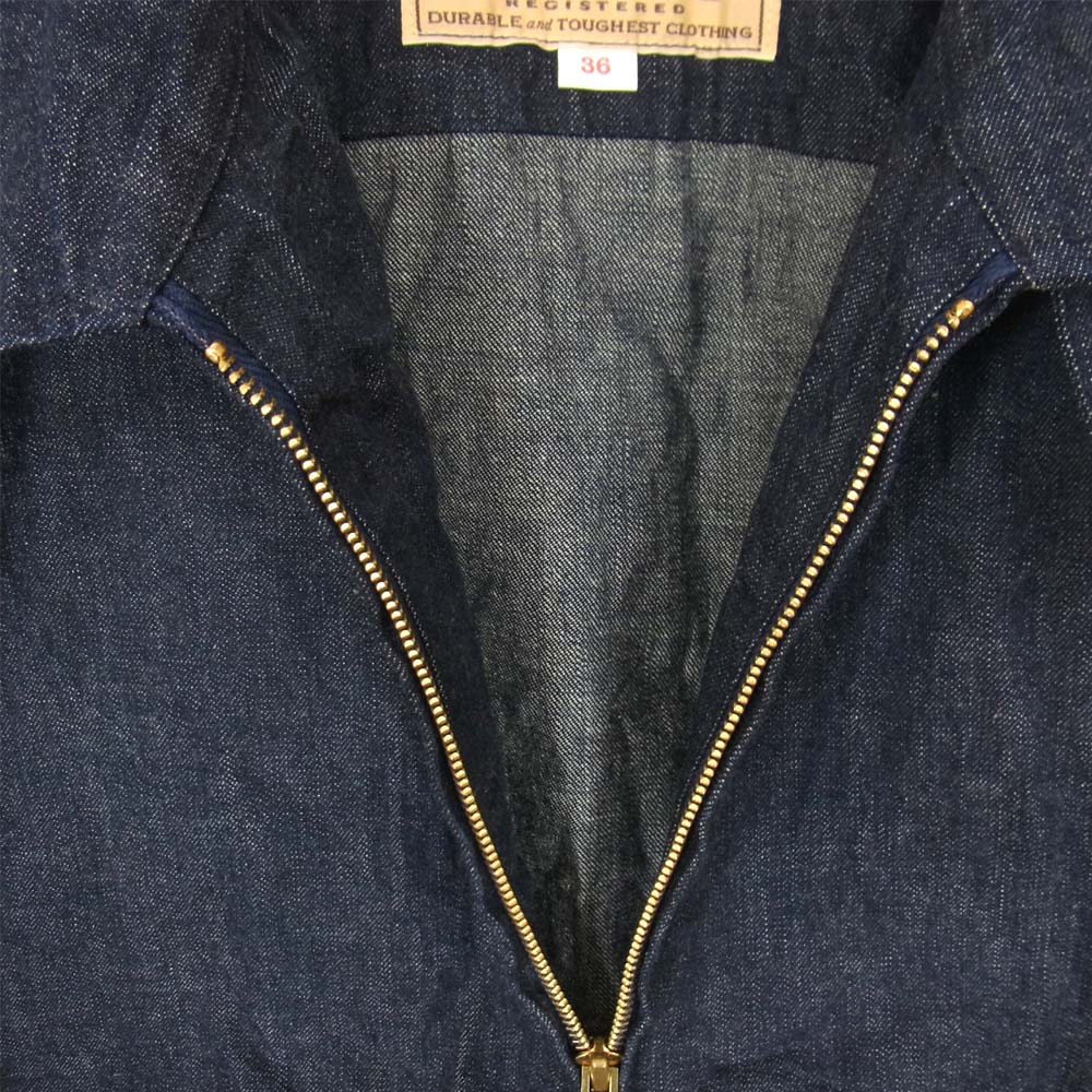 SUGAR CANE シュガーケーン SC14356 11oz.DENIM SPORTS JACKET デニムスポーツ ジャケット インディゴブルー系 36【中古】