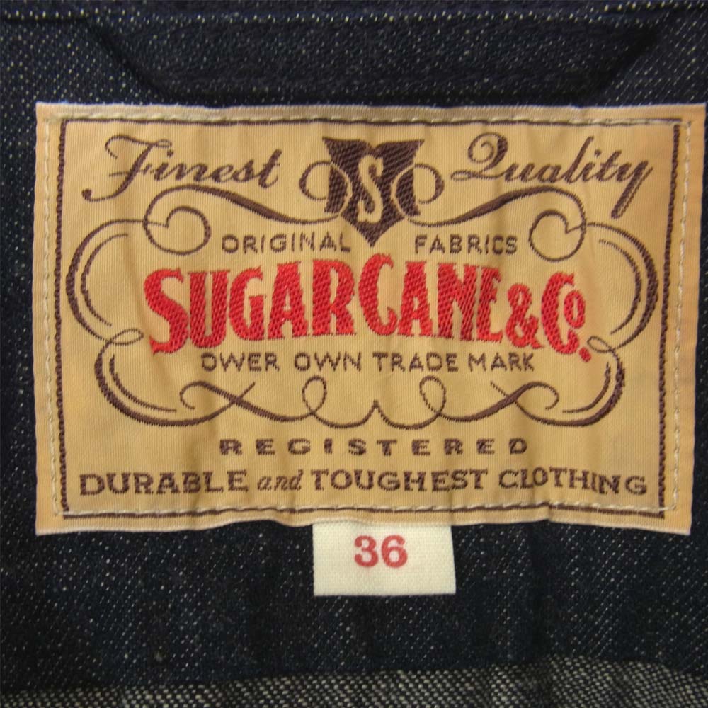 SUGAR CANE シュガーケーン SC14356 11oz.DENIM SPORTS JACKET デニムスポーツ ジャケット インディゴブルー系 36【中古】