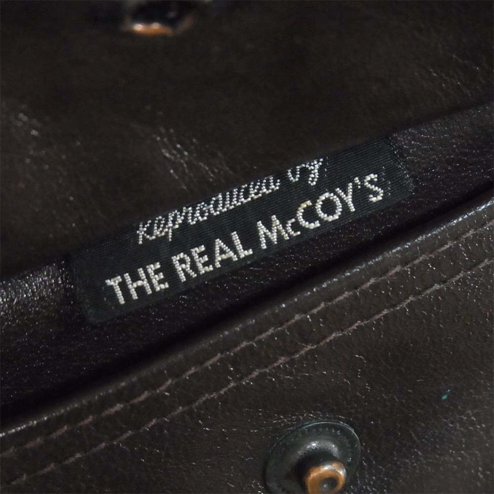 The REAL McCOY'S ザリアルマッコイズ 旧マッコイ 2906 ROUGH WEAR ラフウエア マスタングハイド A-2 レザー フライトジャケット ダークブラウン系 36【中古】