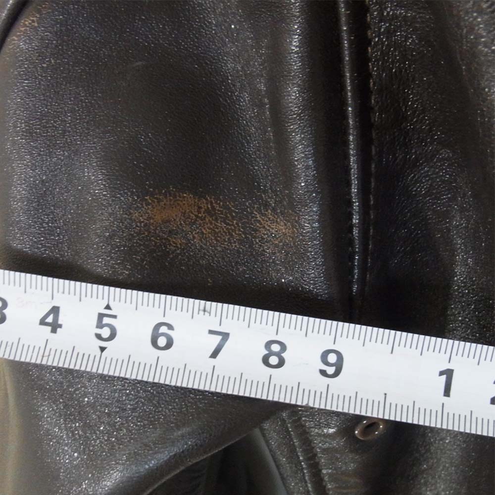 The REAL McCOY'S ザリアルマッコイズ 旧マッコイ 2906 ROUGH WEAR ラフウエア マスタングハイド A-2 レザー フライトジャケット ダークブラウン系 36【中古】