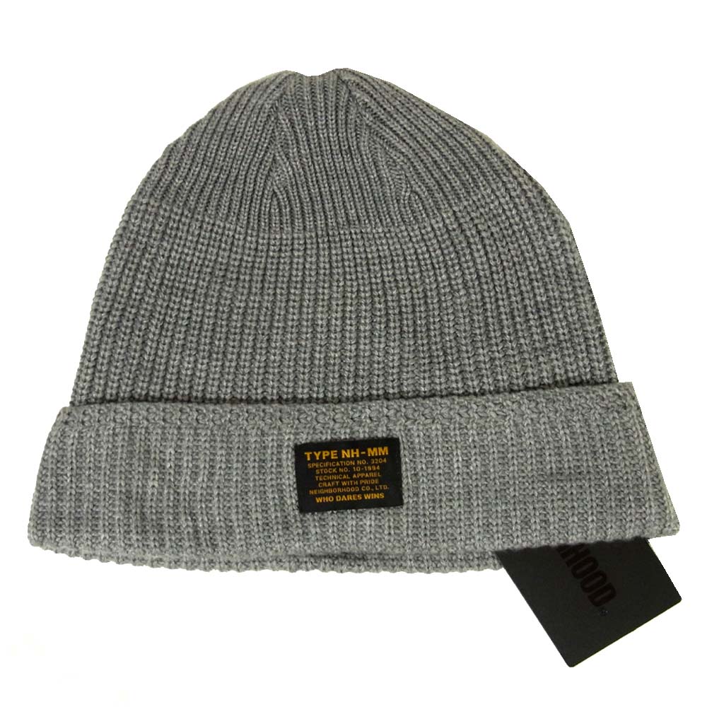 NEIGHBORHOOD ネイバーフッド 18SS 181FUNH-HT01 MIL-JEEP AW-CAP ニット帽 ニットキャップ グレー系 FREE【新古品】【未使用】【中古】