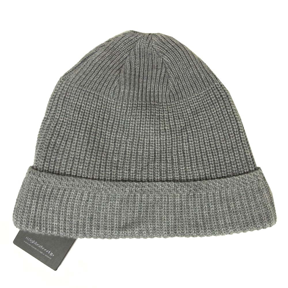 NEIGHBORHOOD ネイバーフッド 18SS 181FUNH-HT01 MIL-JEEP AW-CAP ニット帽 ニットキャップ グレー系 FREE【新古品】【未使用】【中古】