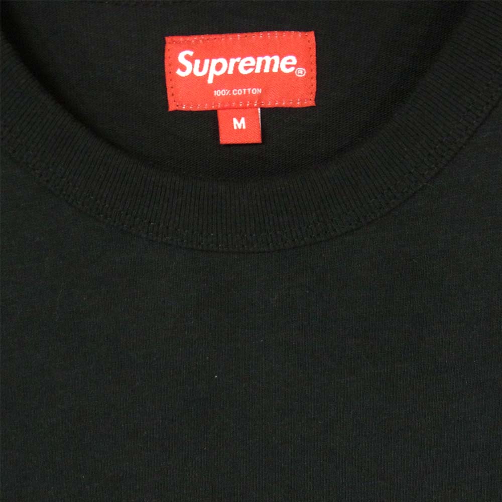 Supreme シュプリーム 20AW Plaid Applique Tee コットン 中国製 半袖Tシャツ ブラック系 M【美品】【中古】