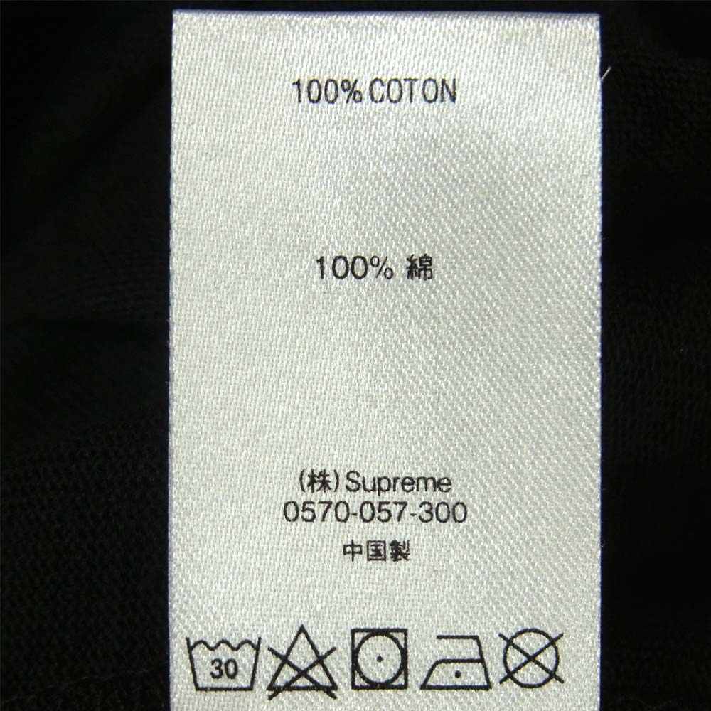 Supreme シュプリーム 20AW Plaid Applique Tee コットン 中国製 半袖Tシャツ ブラック系 M【美品】【中古】