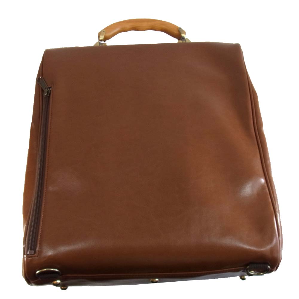 ヨータ 富岡製 レザー ダレス リュック バッグ ライトブラウン系【新古品】【未使用】【中古】