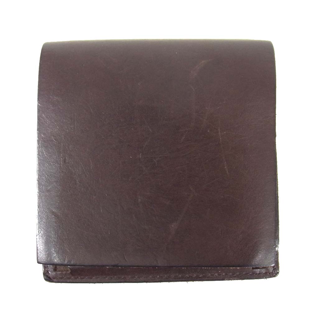エムピウ 二つ折り レザー 財布 札入れ ブラウン系【中古】