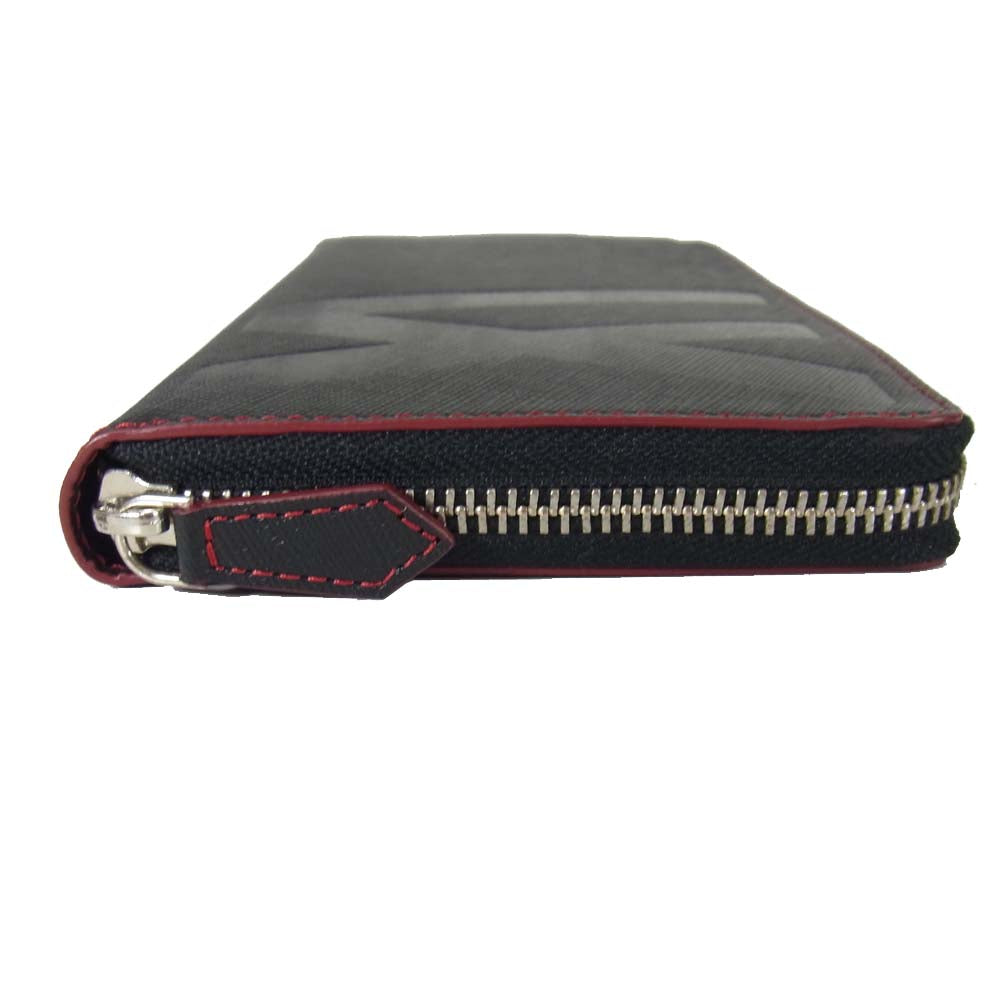 ヴァティックス ラウンドファスナー ウォレット 長財布 ブラック系【美品】【中古】