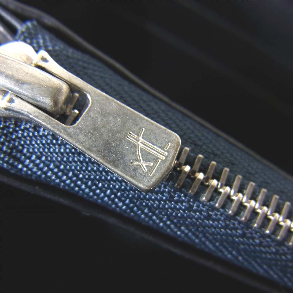 CYPRIS キプリス 5300 オイルシェルコードバン リンピットカーフ ラウンドファスナー ウォレット 長財布 ネイビー系【美品】【中古】