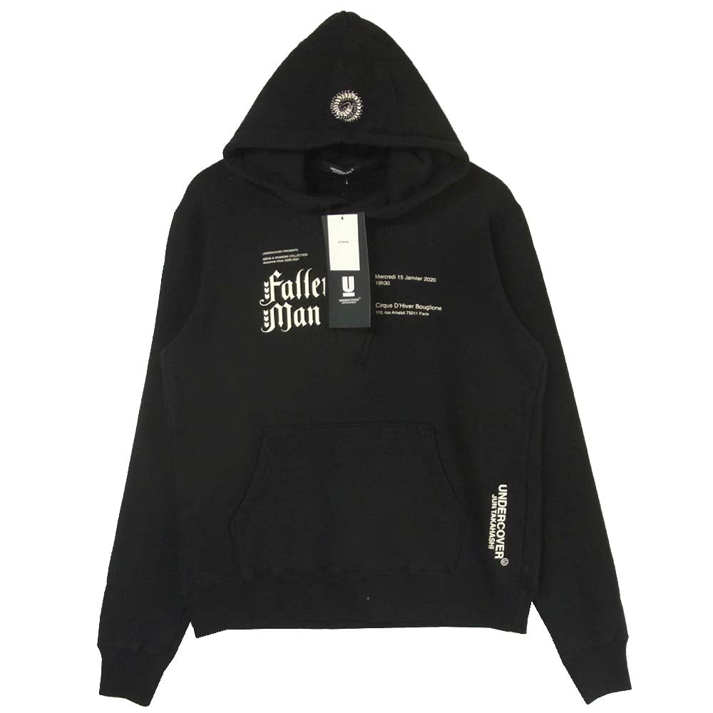 UNDERCOVER アンダーカバー 20AW UCZ4893-4 fallen man グラフィック プリント パーカー ブラック系 3【新古品】【未使用】【中古】
