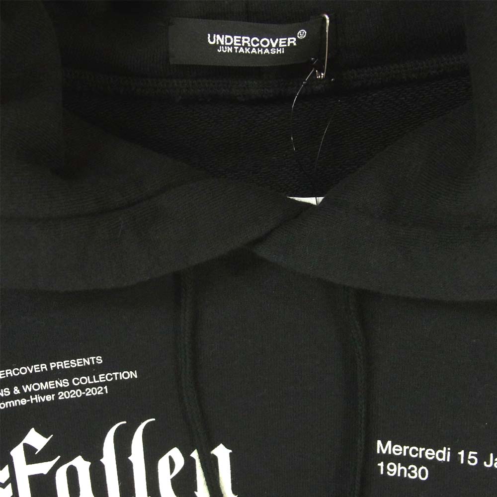 UNDERCOVER アンダーカバー 20AW UCZ4893-4 fallen man グラフィック プリント パーカー ブラック系 3【新古品】【未使用】【中古】