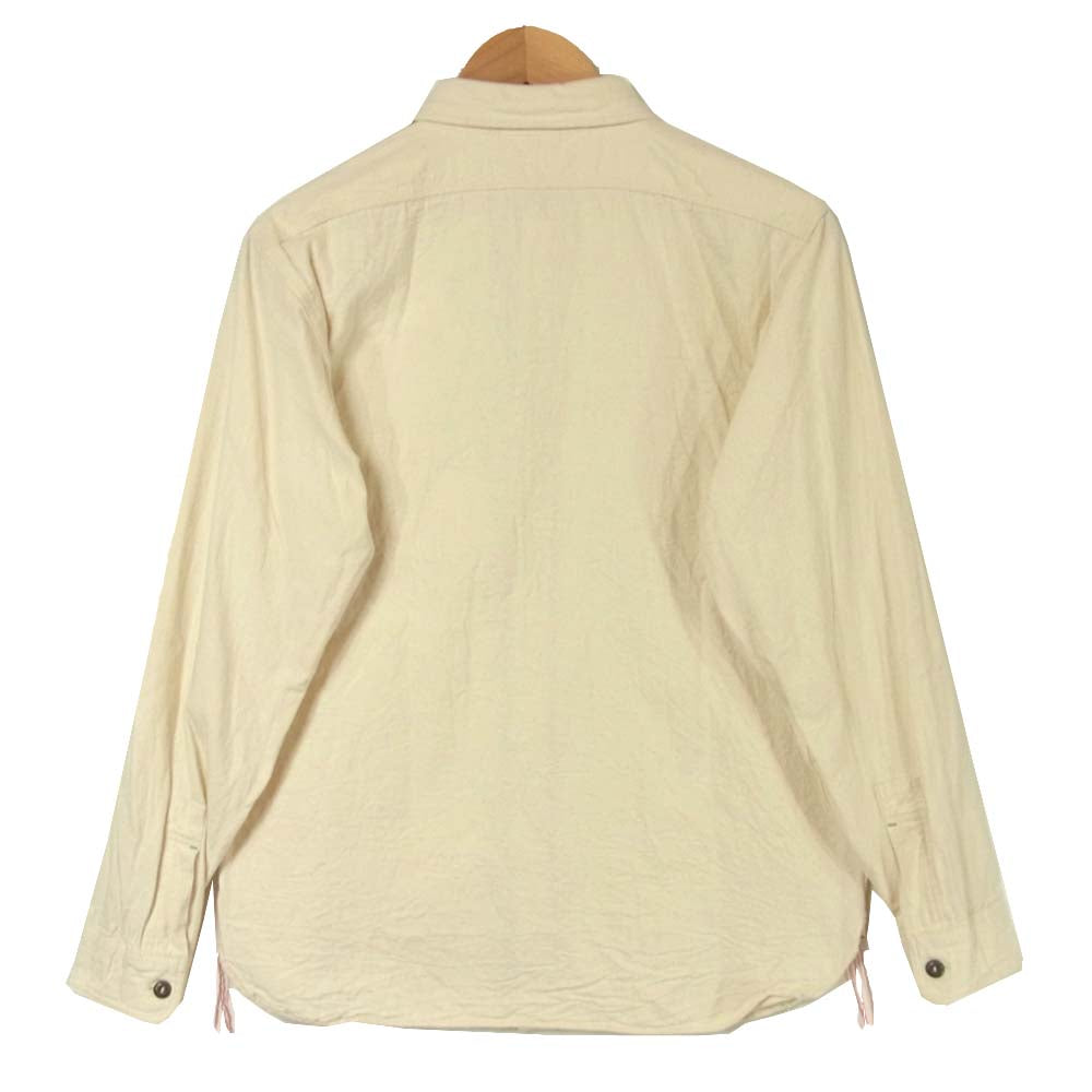 SUGAR CANE シュガーケーン SC26758 長袖 コットン シャツ 日本製 オフホワイト系 M【中古】