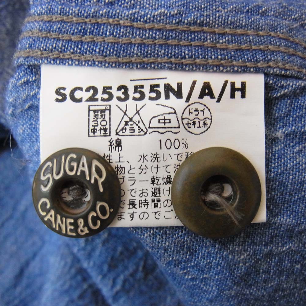SUGAR CANE シュガーケーン SC25355 長袖 デニム シャツ インディゴブルー系 M【中古】
