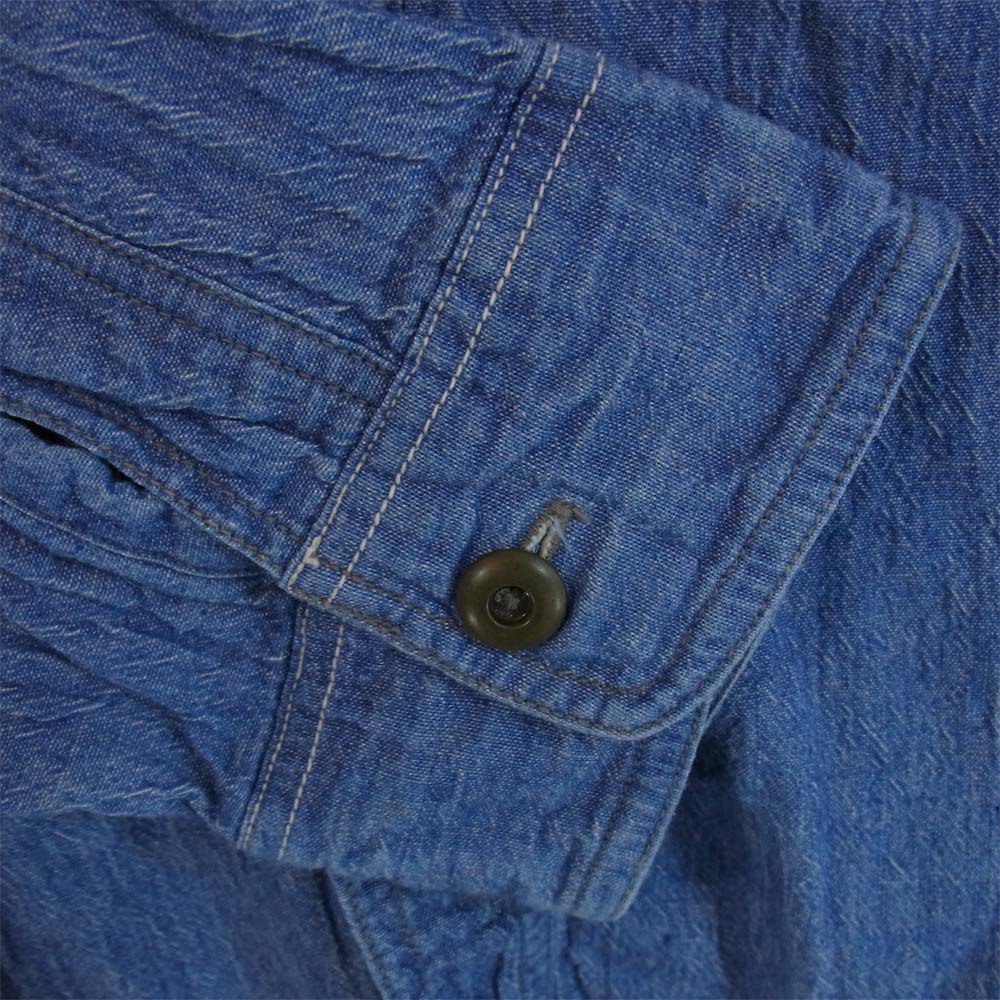 SUGAR CANE シュガーケーン SC25355 長袖 デニム シャツ インディゴブルー系 M【中古】