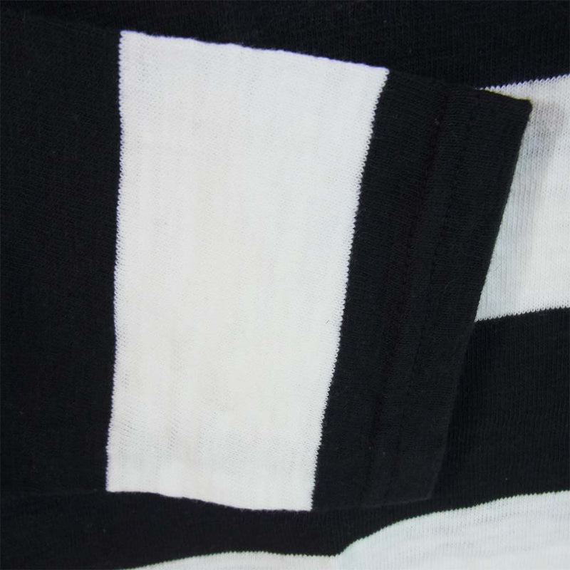 The REAL McCOY'S ザリアルマッコイズ BUCO ブコ ボーダー ロンT Tシャツ 黒×白 M【中古】