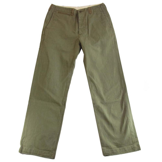 Buzz Rickson's バズリクソンズ BR41110 ミリタリー トラウザー パンツ カーキ系 32【中古】