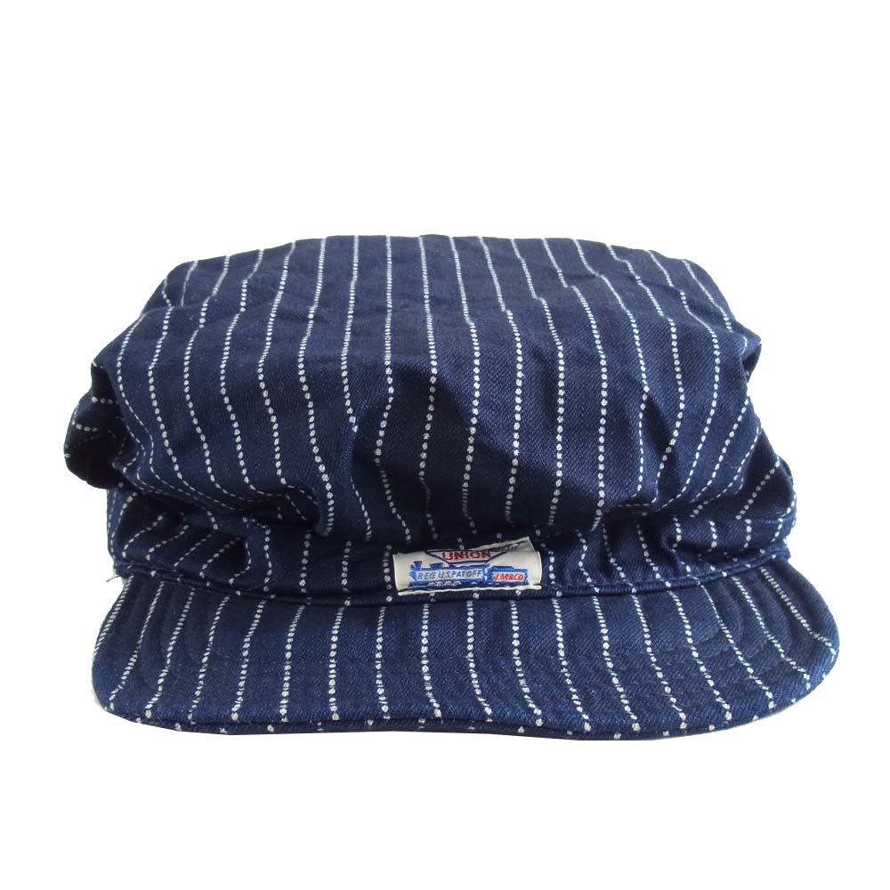 The REAL McCOY'S ザリアルマッコイズ 8HOUR UNION ウォバッシュ ワーク キャップ インディゴブルー系 7.5【中古】