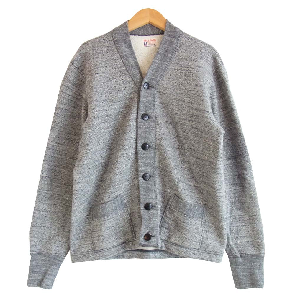 The REAL McCOY'S ザリアルマッコイズ Joe McCOY ジョーマッコイ BALL PARK スウェット カーディガン グレー系 M【中古】