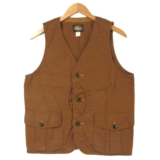 The REAL McCOY'S ザリアルマッコイズ Joe McCOY ジョーマッコイ OUTDOORSMEN ワーク ベスト ブラウン系 38【中古】