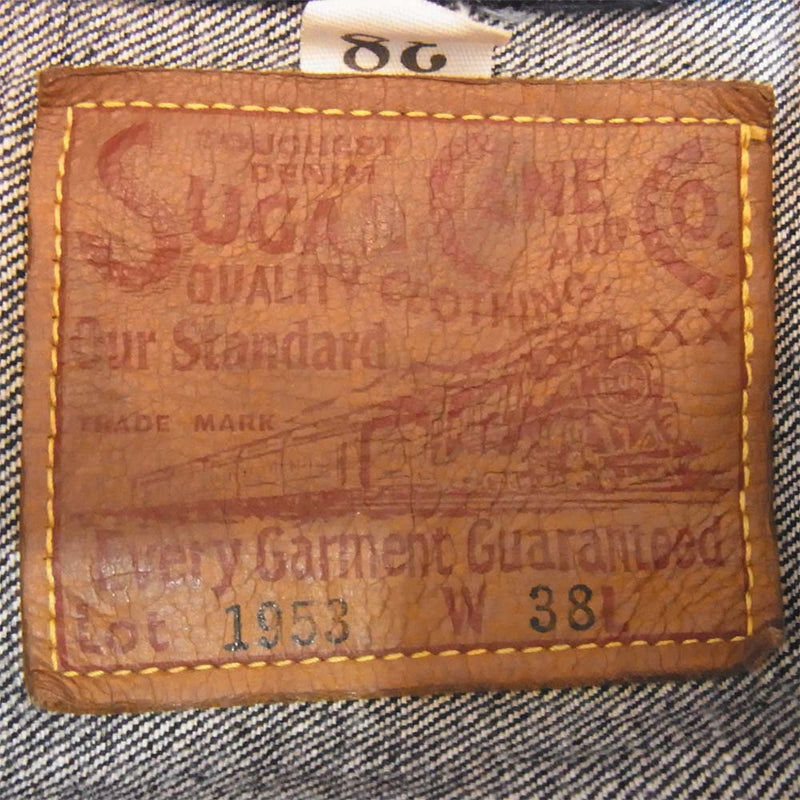 SUGAR CANE シュガーケーン 1953 2ndタイプ デニムジャケット Gジャン インディゴブルー系 38【中古】