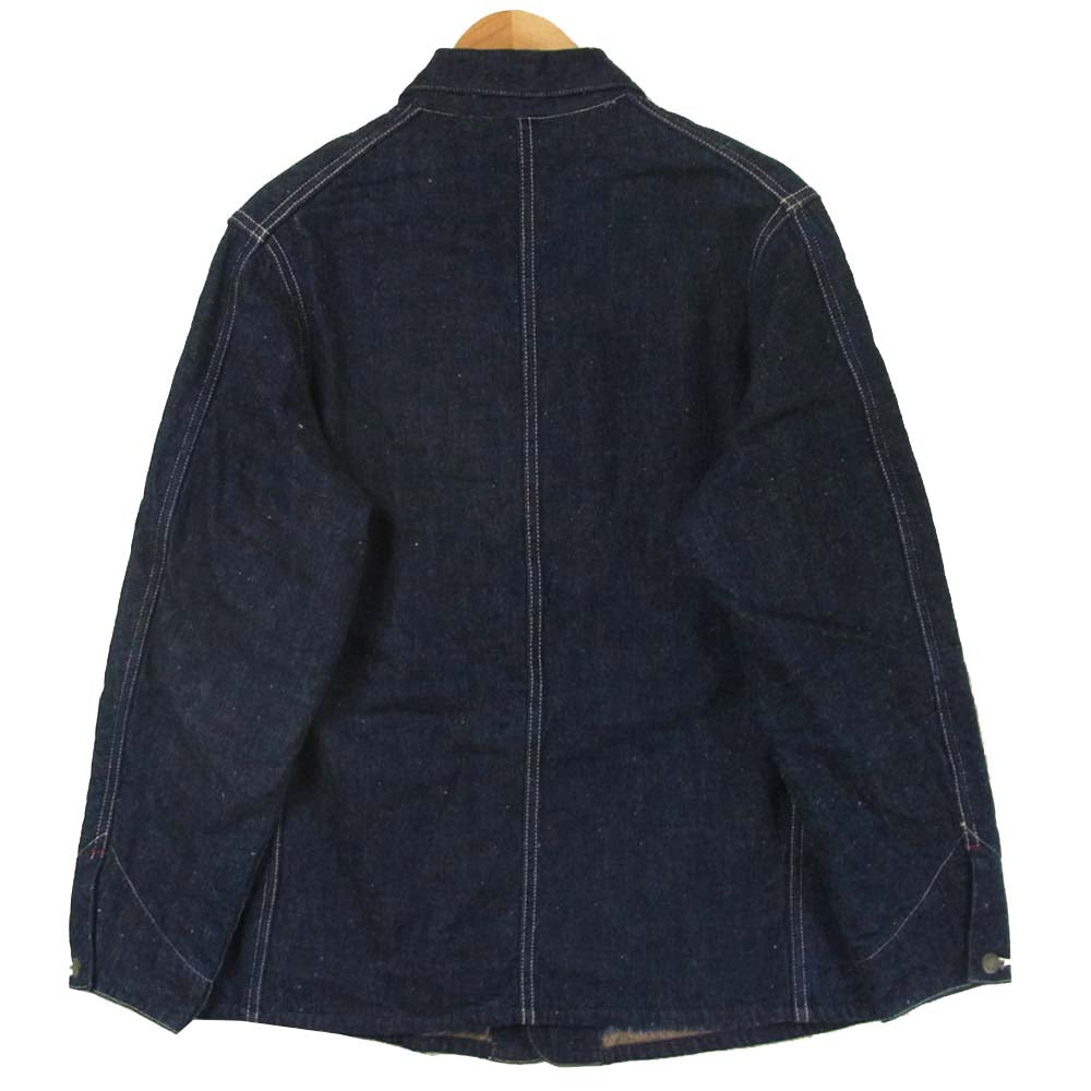 WAREHOUSE ウエアハウス ブランケット デニム カバーオール ジャケット インディゴブルー系 38【中古】