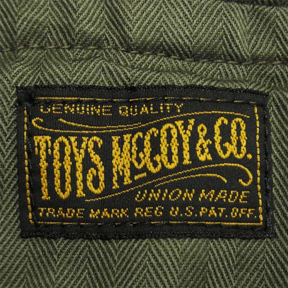 TOY'S McCOY トイズマッコイ ヘリンボーン ミリタリー カーゴ パンツ カーキ系 32【中古】