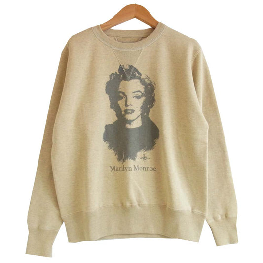 TOY'S McCOY トイズマッコイ McHill マックヒル 両V マリリンモンロー スウェット シャツ ベージュ系 38【中古】