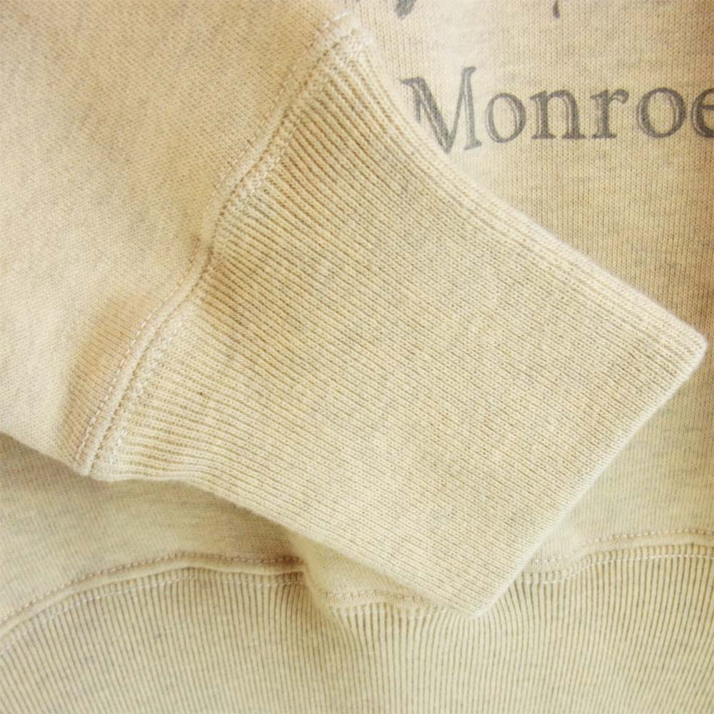 TOY'S McCOY トイズマッコイ McHill マックヒル 両V マリリンモンロー スウェット シャツ ベージュ系 38【中古】