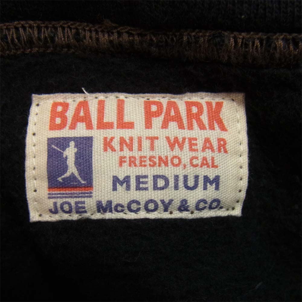 The REAL McCOY'S ザリアルマッコイズ Joe McCOY ジョーマッコイ BALL PARK ジップアップ パーカー ネイビー系 M【中古】