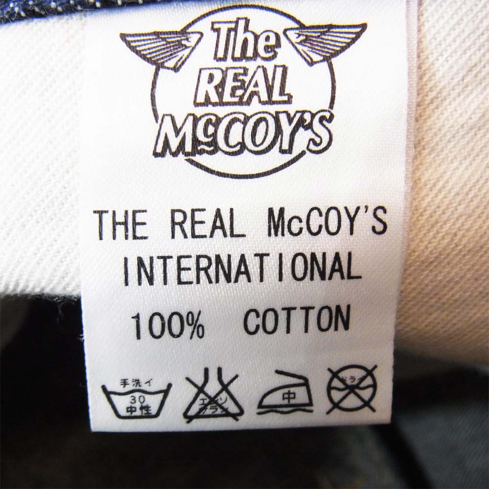 The REAL McCOY'S ザリアルマッコイズ Joe McCOY ジョーマッコイ 905S スタンダード ストレート デニムパンツ インディゴブルー系 32【中古】
