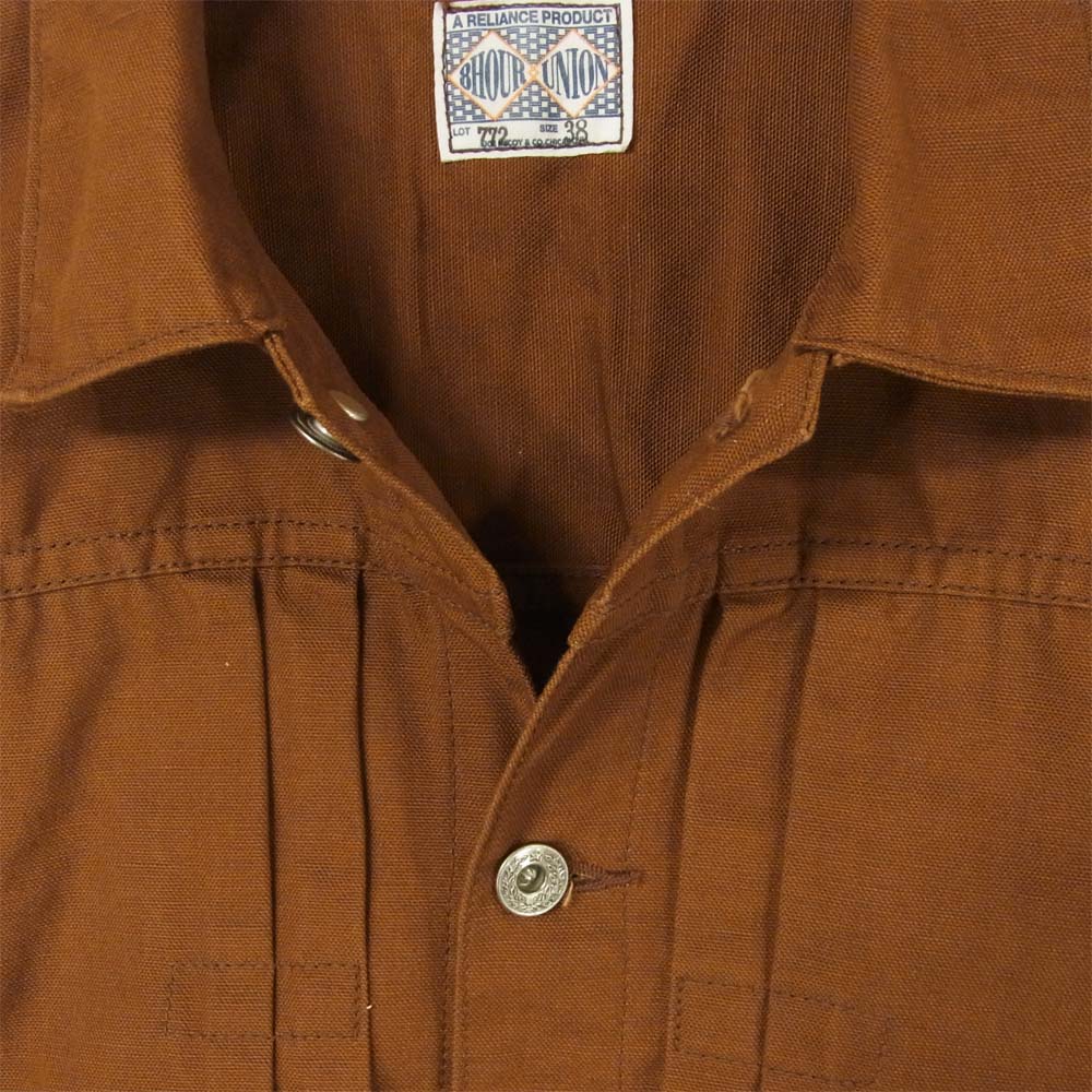 The REAL McCOY'S ザリアルマッコイズ Joe McCOY ジョーマッコイ 772 ブラウンダック ワークジャケット ブラウン系 38【中古】