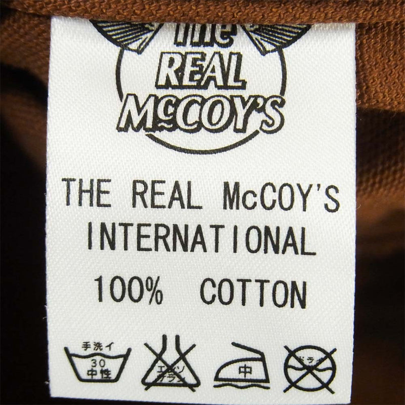 The REAL McCOY'S ザリアルマッコイズ Joe McCOY ジョーマッコイ 772 ブラウンダック ワークジャケット ブラウン系 38【中古】