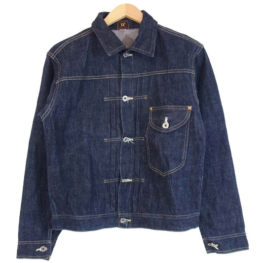 WAREHOUSE ウエアハウス 月桂樹ボタン 1stタイプ デニム トラッカー ジャケット インディゴブルー系 38【中古】