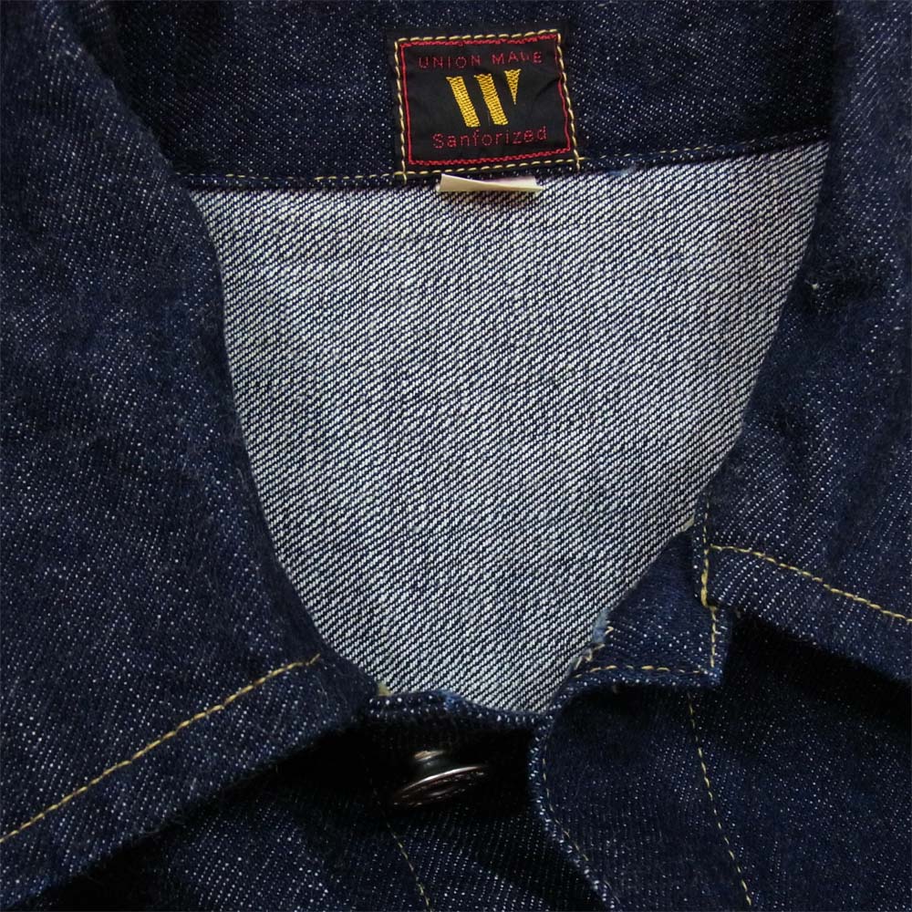 WAREHOUSE ウエアハウス 月桂樹ボタン 1stタイプ デニム トラッカー ジャケット インディゴブルー系 38【中古】