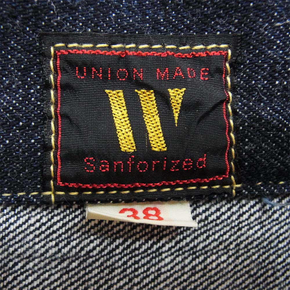 WAREHOUSE ウエアハウス 月桂樹ボタン 1stタイプ デニム トラッカー ジャケット インディゴブルー系 38【中古】