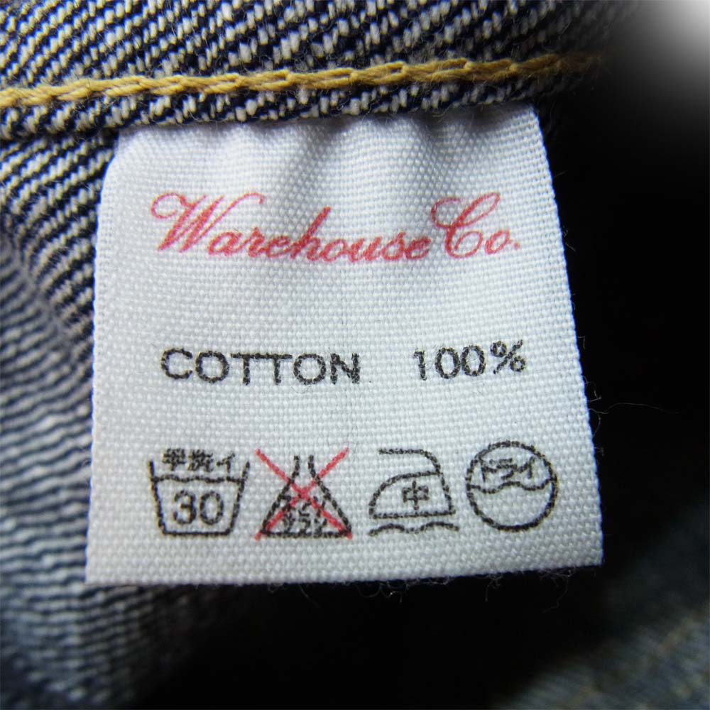 WAREHOUSE ウエアハウス 月桂樹ボタン 1stタイプ デニム トラッカー ジャケット インディゴブルー系 38【中古】