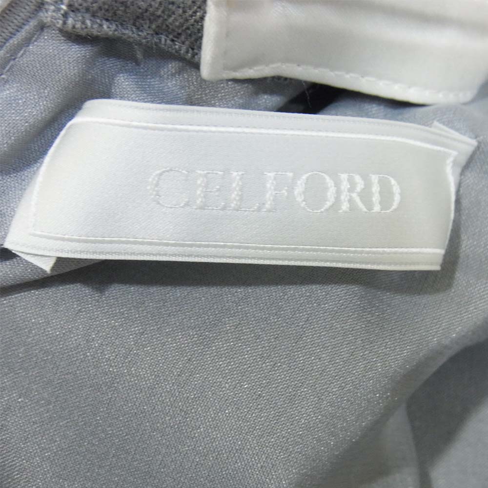セルフォード CWF0191009 襟付き ワンピース グレー系 38【中古】