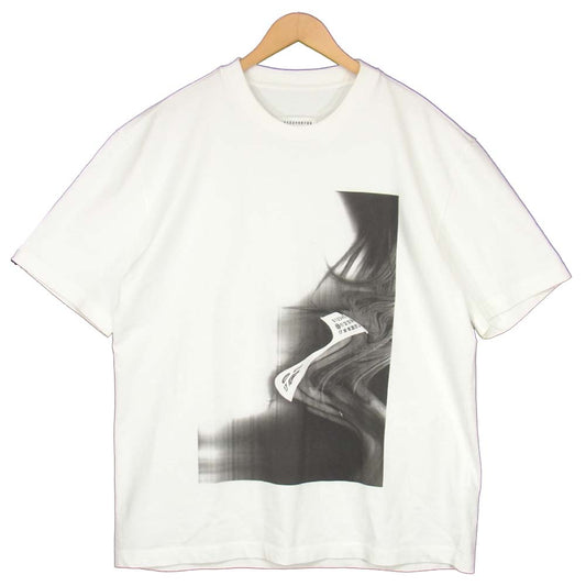 MAISON MARGIELA メゾンマルジェラ 20AW S50GC0632 SS TEE オーバーサイズ プリント 半袖 Tシャツ ホワイト系 46【美品】【中古】