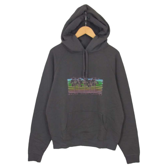 SAINT LAURENT サンローラン 597199 YBQQ2 1478 MALIBU プルオーバースウェット パーカー ダークグレー系 XL【美品】【中古】