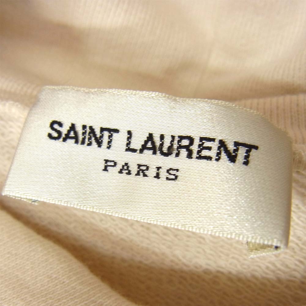 SAINT LAURENT サンローラン 18SS 503307 YB20G SUNSET プルオーバースウェット パーカー オフホワイト系【美品】【中古】