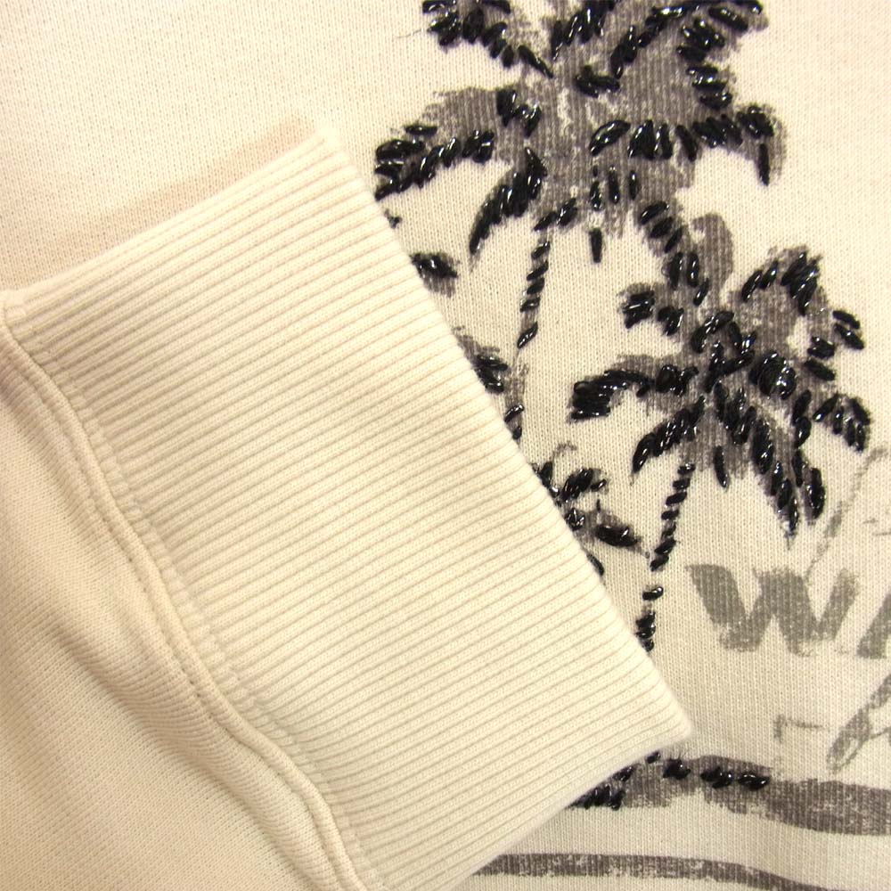 SAINT LAURENT サンローラン 18SS 503307 YB20G SUNSET プルオーバースウェット パーカー オフホワイト系【美品】【中古】